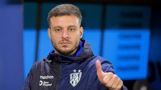 Martín Anselmi, durante un partido de Copa Libertadores, el pasado 18 de abril de 2023.