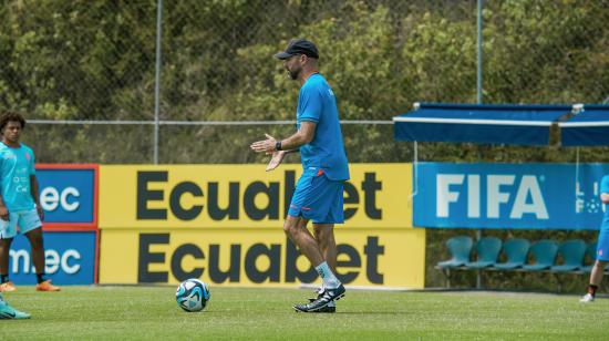 Félix Sánchez Bas, técnico de Ecuador, el pasado 7 de septiembre de 2023.