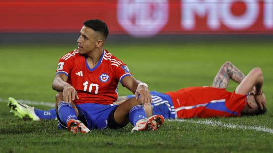 Alexis Sánchez durante un partido ante Perú, por Eliminatorias, el pasado 12 de octubre de 2023.