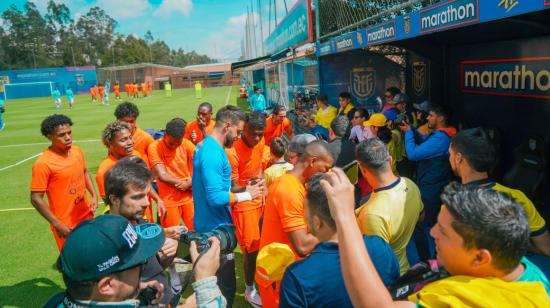 Ecuador entrenó este domingo a puerta cerrada para su partido ante Chile de este 21 de noviembre de 2023.