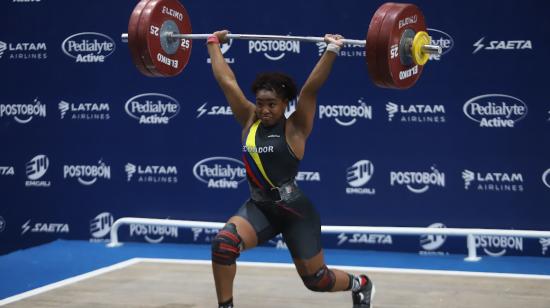 Kelin Jiménez, durante su participación en los Juegos Panamericanos Junior, en Colombia (2021). 