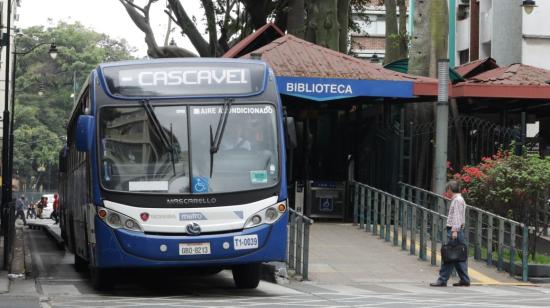 El alcalde de Guayaquil, Aquiles Alvarez, denunció que se estaba promoviendo un supuesto paro del sistema troncalizado Metrovía en Guayaquil.