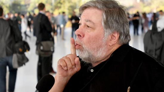 El cofundador de Apple, Steve Wozniak, durante una conferencia en Cupertino, California, en septiembre de 2017.