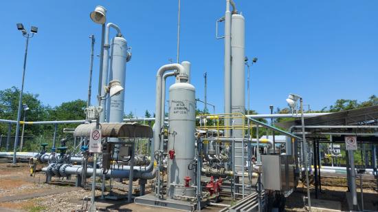 Planta Deshidratadora de Gas Natural, donde se procesa el gas producido en el Campo Amistad.