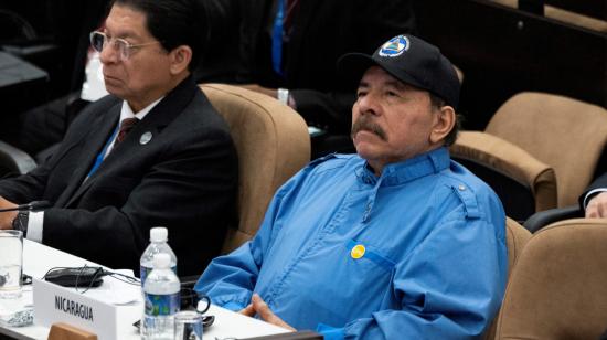 Imagen referencial del presidente de Nicaragua, Daniel Ortega, en su visita a Cuba, septiembre de 2023.