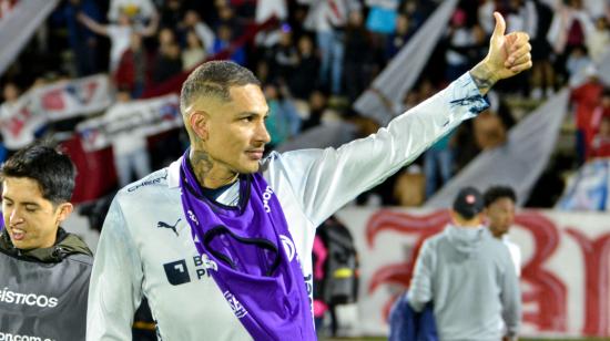 Paolo Guerrero, luego del partido de Liga de Quito ante Cumbayá, el 26 de noviembre de 2023.