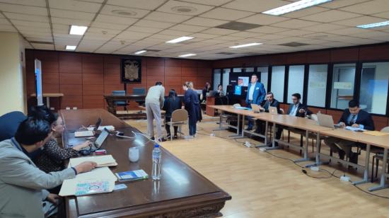 Audiencia de procesamiento en contra del exvicepresidente Jorge Glas, en la Corte Nacional, en Quito, el 29 de noviembre de 2023.