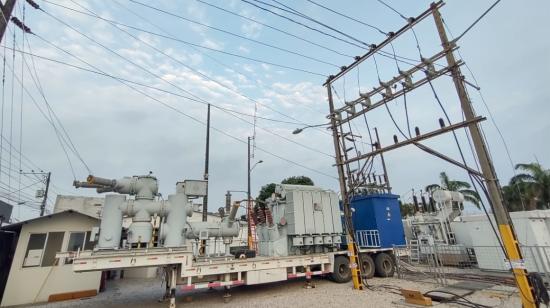 Imagen referencial de una planta de generación de energía eléctrica de CNEL EP en Guayas, el 29 de noviembre de 2023.