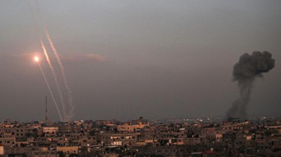 Panorámica de la Franja de Gaza, desde donde salieron cohetes en dirección a Israel, el 1 de diciembre de 2023.