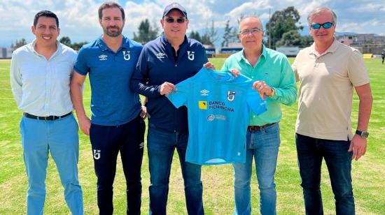 Jorge Célico es presentado oficialmente como nuevo entrenador de Universidad Católica, el 6 de diciembre de 2023. 