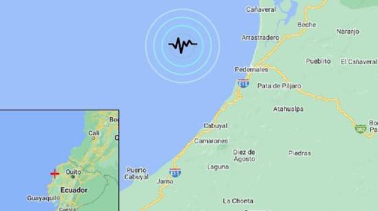 Reporte de un temblor en Pedernales, Manabí, el 7 de diciembre de 2023.