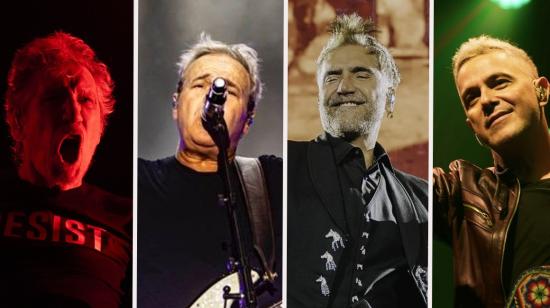Roger Waters, David Summers (Hombres G), Alejandro Fernández y Alejandro Sanz.