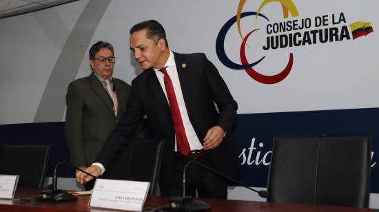 Wilman Terán, presidente del Consejo de la Judicatura. Quito, 12 de diciembre de 2023