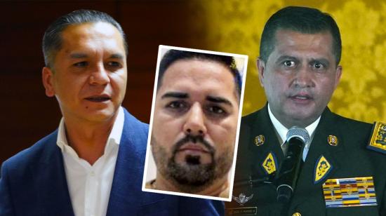 Wilman Terán, Leandro Norero y Pablo Ramírez vinculados al caso Metástasis. Quito, 14 de diciembre de 2023