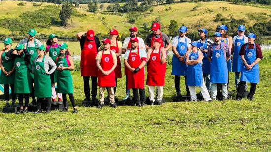 Reto de campo de MasterChef Celebrity Ecuador, en la cuarta semana.