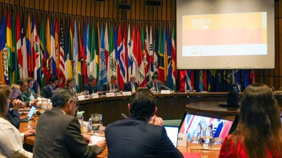 Lanzamiento del Balance Preliminar de las Economías de América Latina y el Caribe 2023, el 14 de diciembre de 2023, en Santiago (Chile).