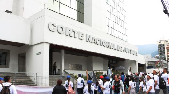 Imagen referencial del edificio de la Corte Nacional de Justicia en Quito.