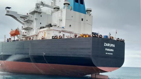 Buque Zaruma de Flopec transporta último cargamento de petróleo de la preventa con Petrotailandia (PTT). El 16 de diciembre de 2023.