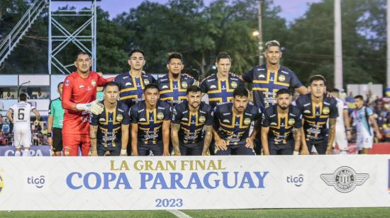 El once titular de Sportivo Trinidense en la final de la Copa Paraguay, el 2 de diciembre de 2023.