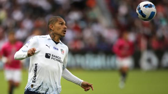 Paolo Guerrero durante la final de vuelta de la LigaPro 2023, entre Liga e Independiente del Valle, el domingo 17 de diciembre.