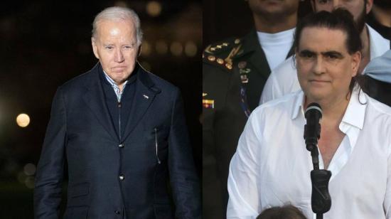 El presidente de Estados Unidos, Joe Biden. Alex Saab, a su llegada a Caracas.