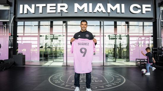 Luis Suárez fue presentado con el Inter Miami.