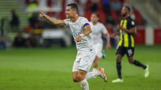 Cristiano Ronaldo celebra uno de sus goles ante el Al Nassr, este 26 de diciembre de 2023.