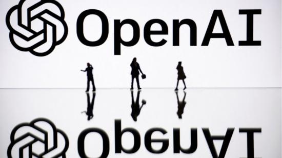 Un logo de OpenAI, fabricante del ChatGPT, mostrado en una pantalla. 