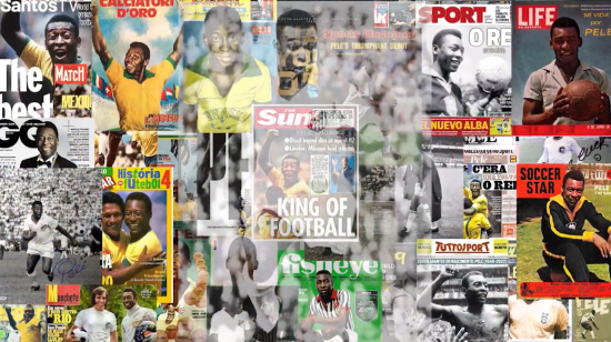 Parte del homenaje que Santos preparó para el primer aniversario de muerte de Pelé, el 29 de diciembre de 2023.