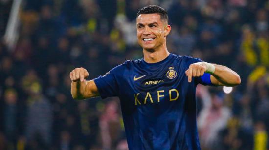Cristiano Ronaldo celebra su gol 54, este 30 de diciembre de 2023.