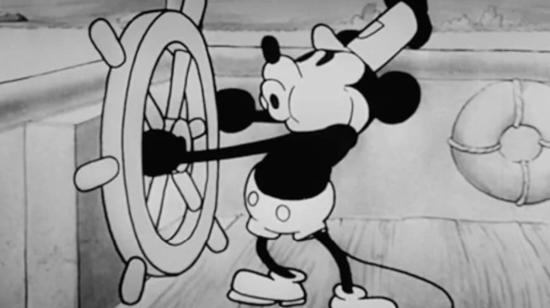 El Mickey Mouse de 1928 y liberado de derechos de autor. 