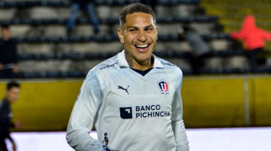 Paolo Guerrero, en el partido de Liga ante Cumbayá, el 26 de noviembre de 2023.