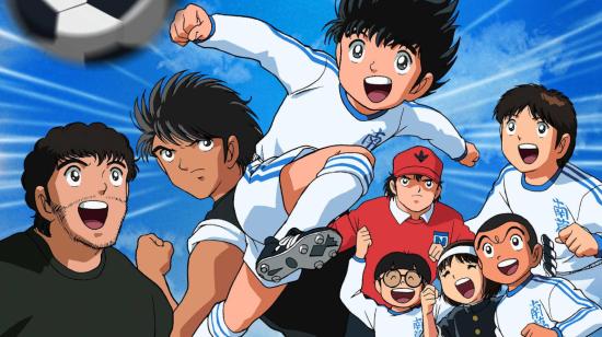 Los personajes de la serie animada Supercampeones.