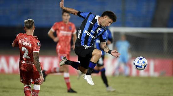 Rodrigo Rivero, durante un partido con Liverpool, en Copa Libertadores, el 2 de mayo de 2023.