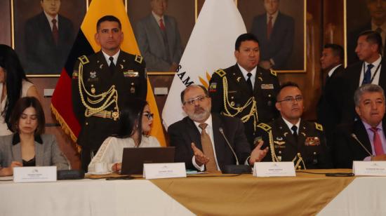 Reunión del Consejo de Administración Legislativa (CAL), para tratar sobre los hechos de violencia delincuencial en el país. Quito, 9 de enero de 2024