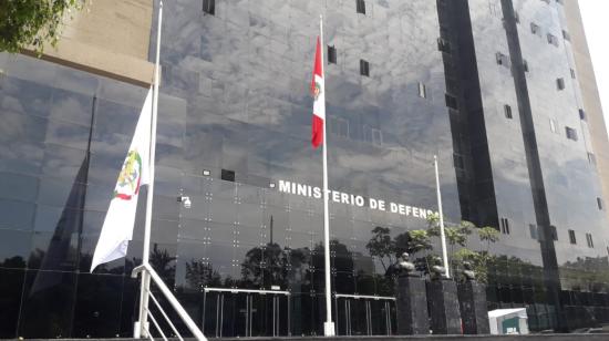 Imagen referencial de la fachada del edificio del ministerio de Defensa de Perú. 10 de enero de 2024