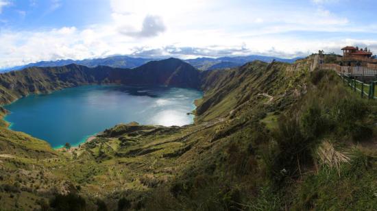 La laguna del Quilotoa, en Ecuador, el 3 de enero de 2024.