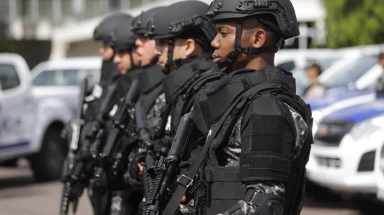 Foto referencial de la policía de Ecuador, que recibirá apoyo de Brasil.