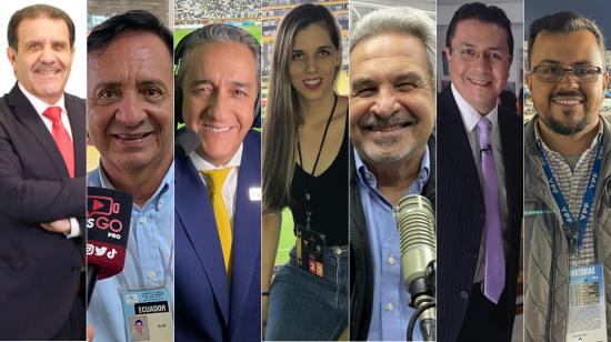 Roberto Omar Machado, Walter Ruiz Jaén, Alfonso Laso Ayala, Gabriela Jurado, Mario Canessa, David Lucero y Andrés Muñoz, algunos de los periodistas que conducen programas en radios deportivas en 2024. 