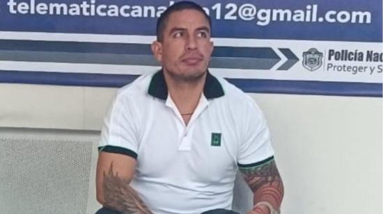 El delincuente ecuatoriano Daniel Salcedo tras su retención en Panamá, el 16 de enero de 2024.