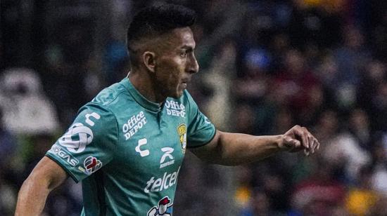 Ángel Mena en el partido entre el León y Tigres, 17 de enero de 2024.