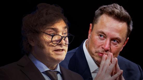 Composición gráfica del presidente de Argentina, Javier Milei y el CEO de Tesla, Elon Musk.