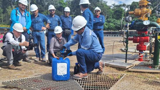 Campo petrolero Ishpingo, que es parte del ITT, el 21 de julio de 2023.