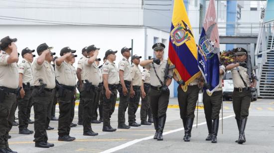 Imagen referencial. Ceremonia de la Policía Nacional en Guayaquil, el 15 de noviembre de 2023.