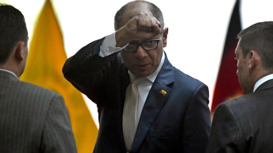 Imagen referencial del exvicepresidente Jorge Glas durante una audiencia del caso Sobornos, el 13 de diciembre de 2023.