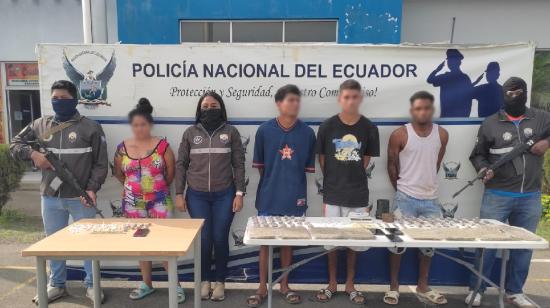 Cuatro detenidos por microtráfico en Durán.