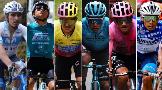 Los ecuatorianos Byron Guamá, Jonathan Caicedo, Richard Carapaz, Martín López, Alexander Cepeda y Santiago Montenegro competirán en el Tour Colombia 2024.