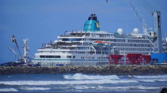 El MS. Amadea arribó al puerto de Manta el 28 de enero. Es el primer crucero en llegar a la ciudad en 2024.