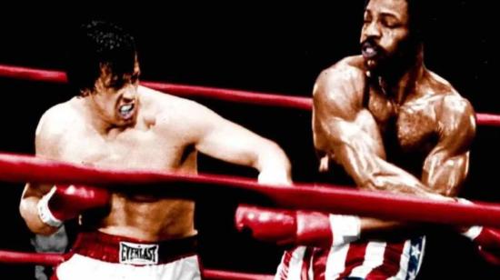 Sylvester Stallone y Carl Weathers, en una escena de 'Rocky II'.