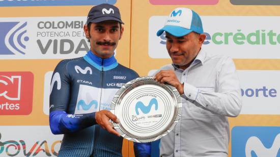 Fernando Gaviria, tras la primera etapa del Tour Colombia, el 6 de febrero de 2024.